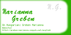 marianna greben business card